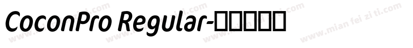 CoconPro Regular字体转换